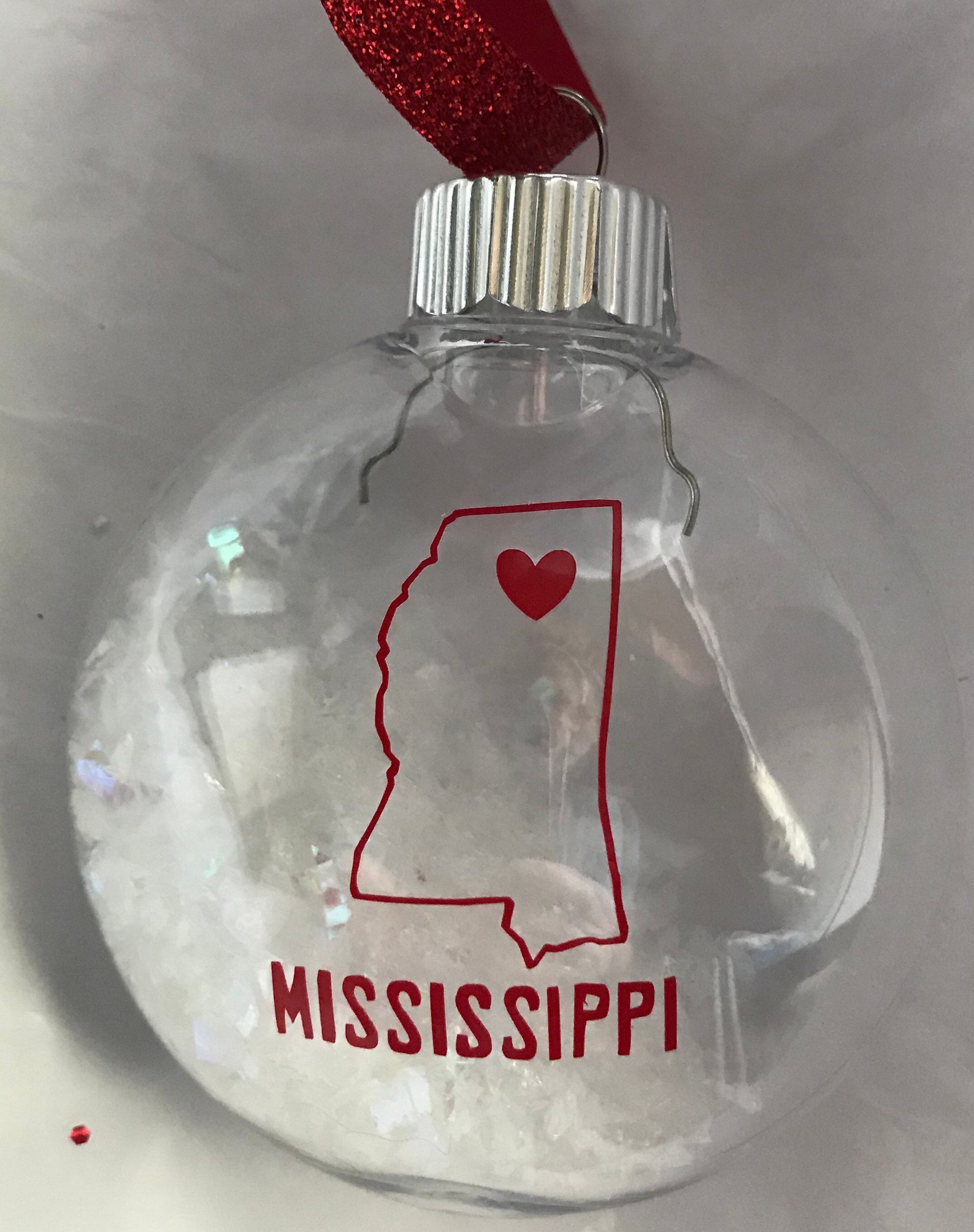 Mississippi Christmas Tree Ornament Etsy
