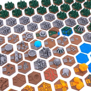 Terraforming Mars Tiles Pack - 97 Tiles