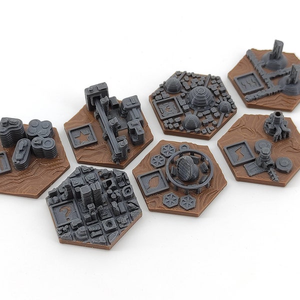 Terraforming Mars - High Orbit Tiles Paket - 7 Tiles