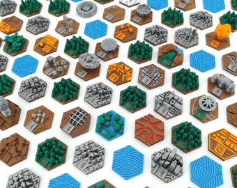 Terraforming Mars Tiles Paket - 90 Tiles