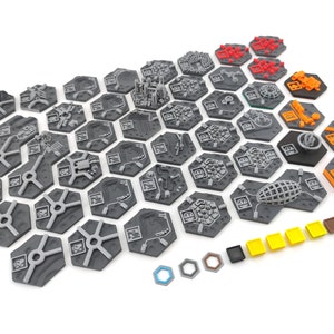 Terraforming Mars - The Moon Tiles Pack - 44 Tiles