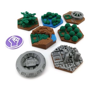 Terraforming Mars Tiles - Turmoil Upgrade Pack