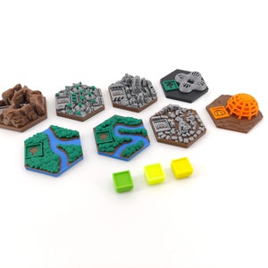 Terraforming Mars - Ides Of Mars Tiles Pack - 8 Tiles