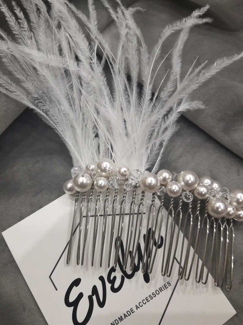 ostrich feather hair accessories