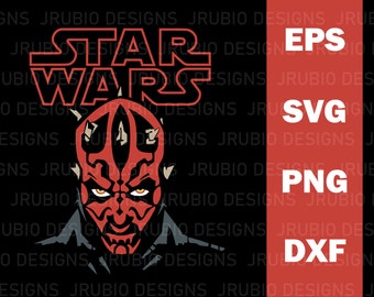 Darth maul svg, eps, png, dxf, instant download