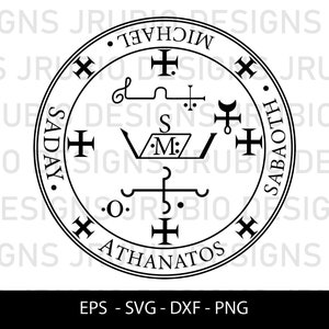 Seal Archangel Michael pack - eps, svg, png & dxf
