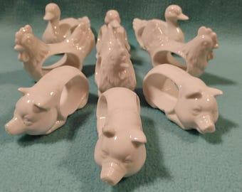 Farm Animal Napkin Holders