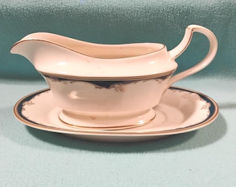 Gravy Boat and Plate (Mikasa)