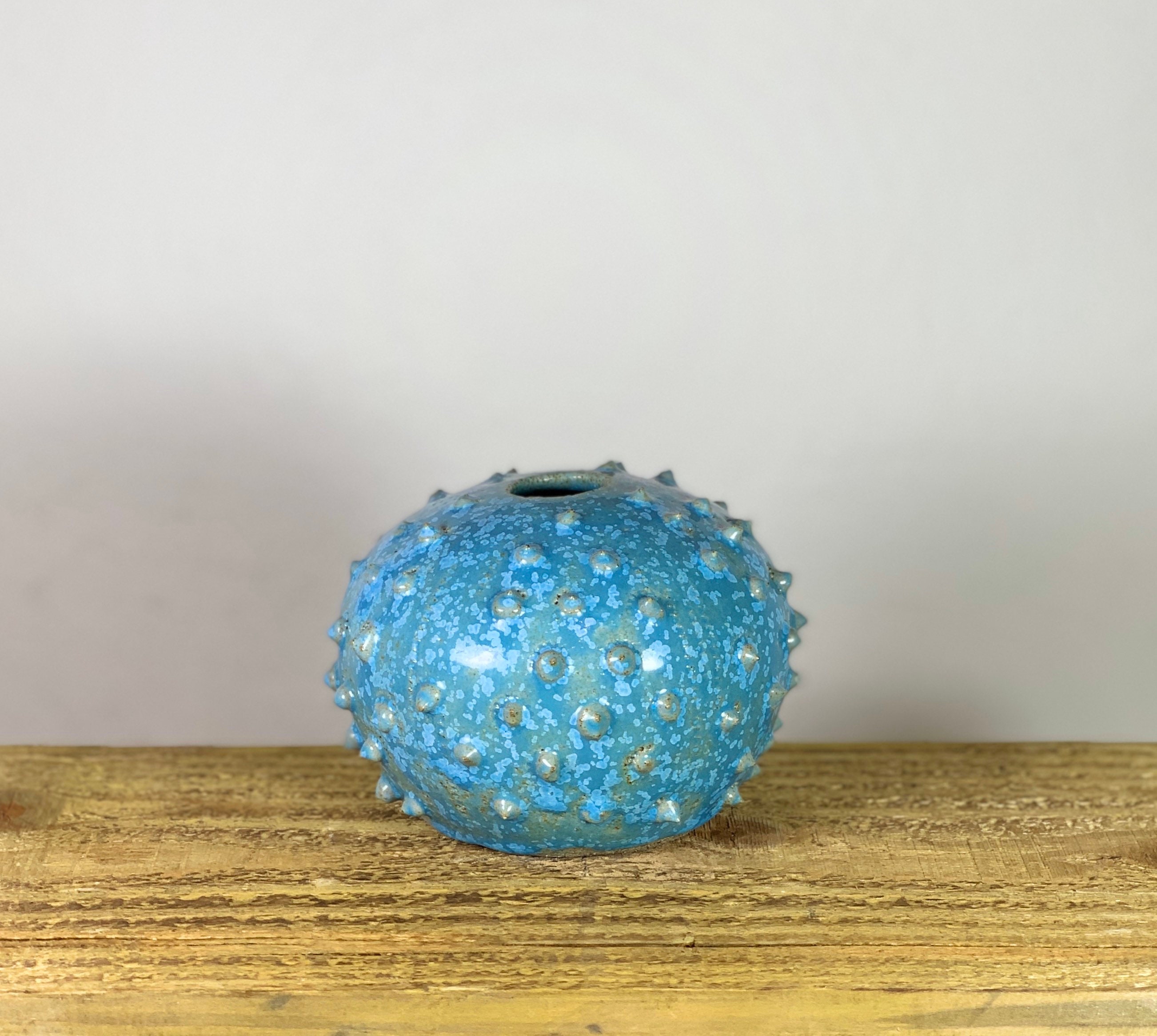 Keramik Dekoration Seeigel Vase Steinzeug Etsy