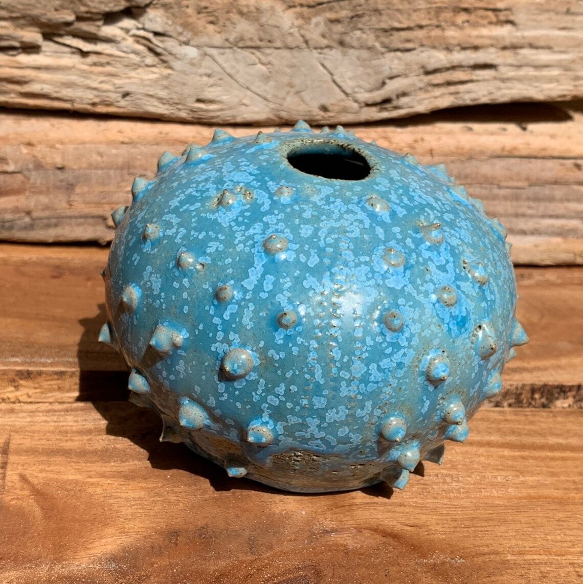 Keramik Dekoration Seeigel Vase Steinzeug Etsy