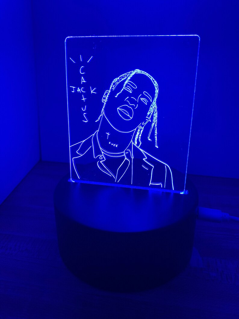 travis scott light blue