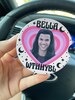 Team Jacob Car Coasters Set of Two/Bella where the hell have you been loca/funny car coasters/car accessories aesthetic/girl car gift 