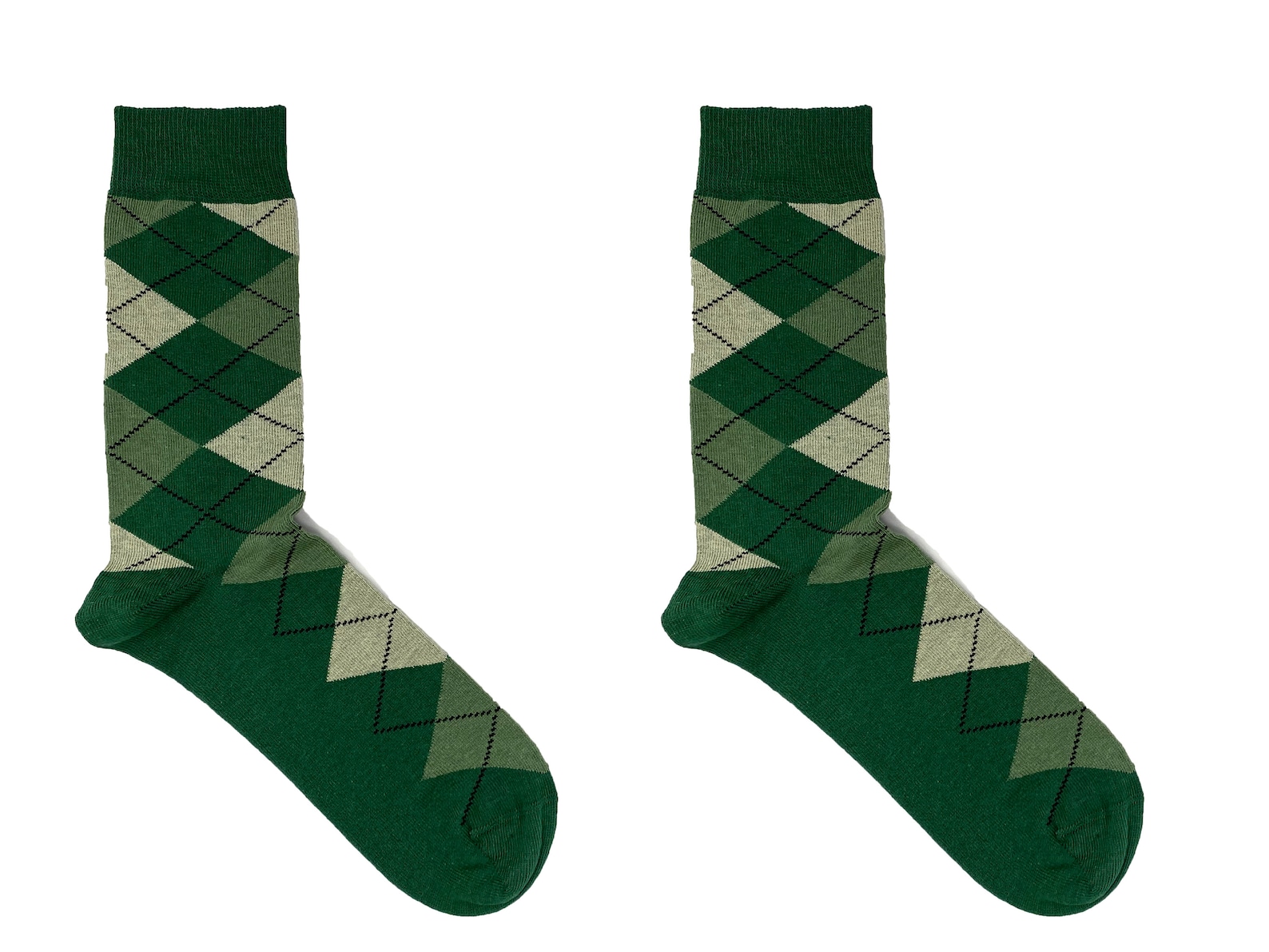 Men’s Socks Green Plaid Socks Classic Socks Cotton | Etsy