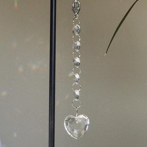 Crystal Heart Suncatcher Ornament