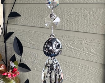 Pumpkin King Skeleton Ornament Suncatcher
