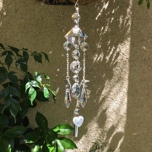 Small Urn and Crystal Sun Catcher, Always in my heart