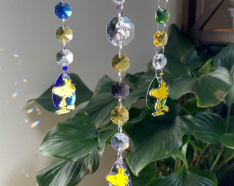 Woodstock Bling Sun Catcher For Car or Window. Enamel Peanuts Character