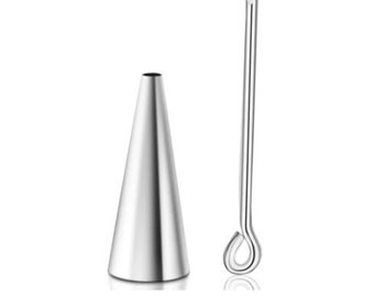 Small funnel for ashes, transporting cremation ashes.