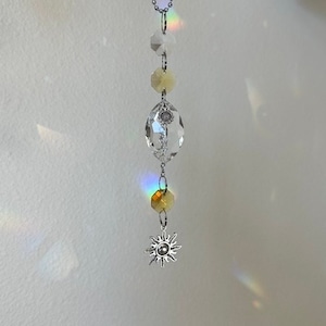 Sunshine Suncatcher with Sunflower for Car Mirror