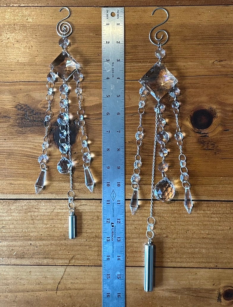 Crystal Ball Urn Sun Catcher Mobile Etsy