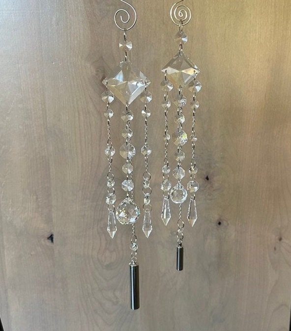 Crystal Ball Urn Sun Catcher Mobile Etsy