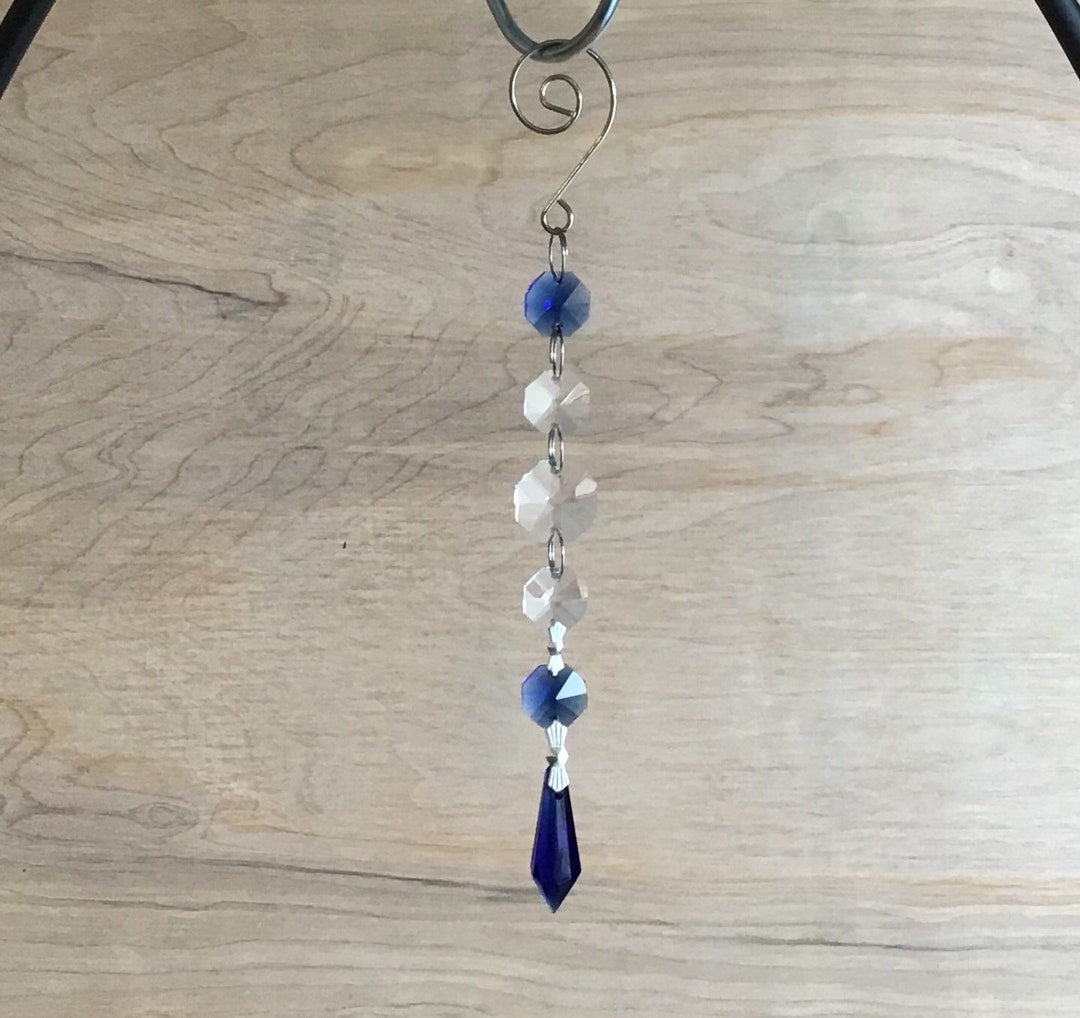 Sparkly Blue Sun Catcher Hanger Etsy