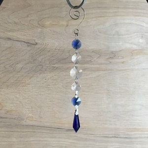 Sparkly Blue Sun Catcher Hanger