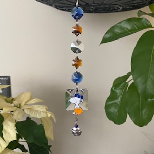 Snoopy Baseball Charm Sun Catcher Car Hanger