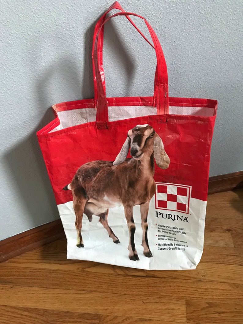 Goat Recycled Feed Bag