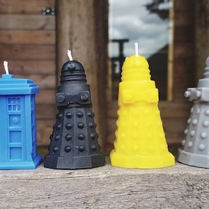 2 x Dr who candle | Dr who birthday candle | Tardis candle | Dr who cake topper | dr who stocking filler | dalek candle | Dr who gifts