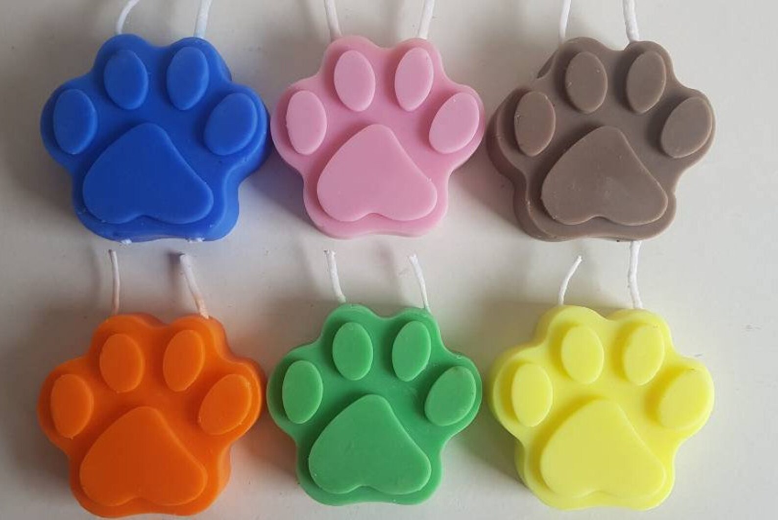 2 X Paw Candle Dog Candle Gifts for Pets Dog Birthday Etsy