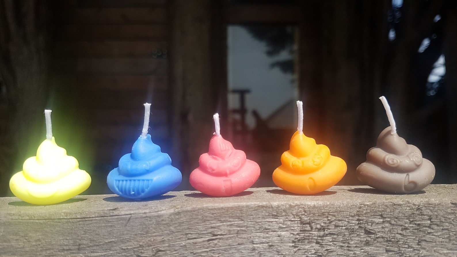 5 x emoji candle emoji gifts poo gift poo candle Etsy