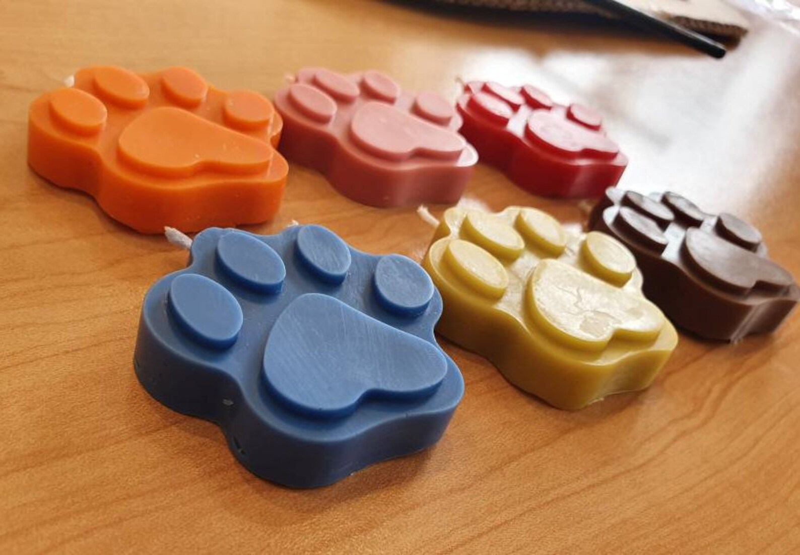 2 X Paw Candle Dog Candle Gifts for Pets Dog Birthday Etsy