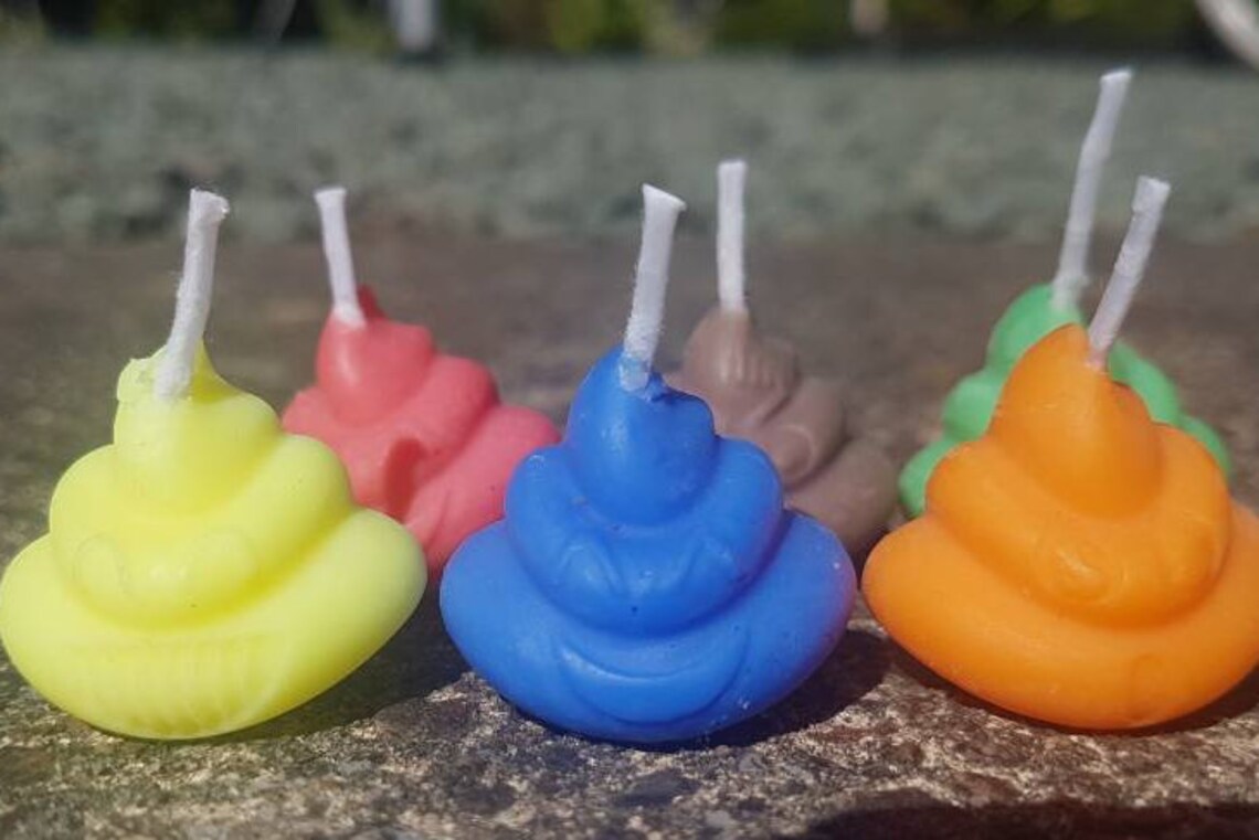 5 x emoji candle emoji gifts poo gift poo candle Etsy