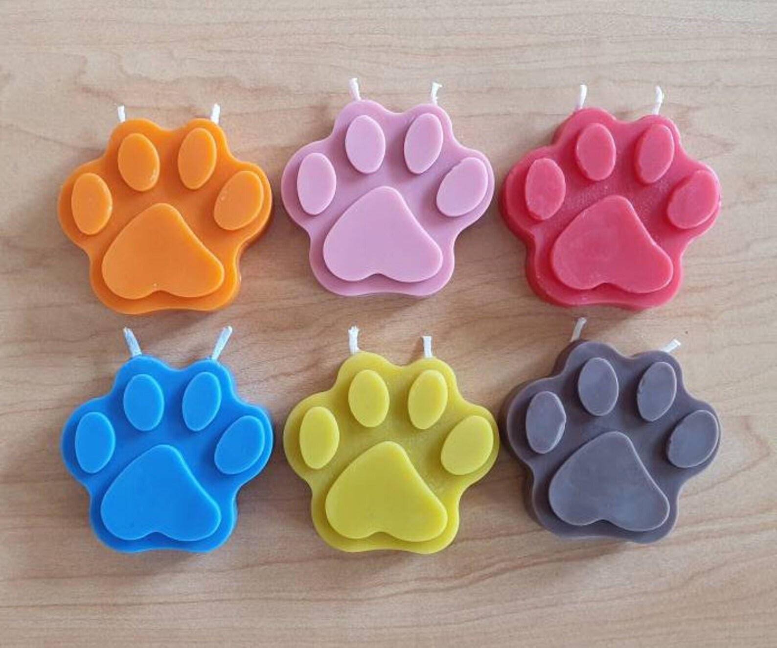2 x Paw candle dog candle gifts for pets dog birthday | Etsy