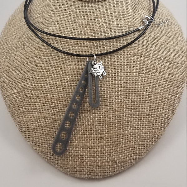 Needle Necklace Etsy