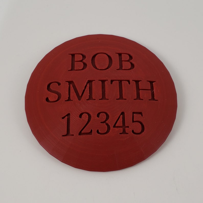 Personalized 3D Printed Disc Golf Mini Marker Disc Etsy