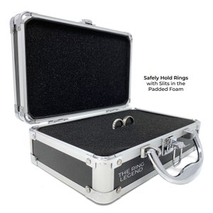 RING SECURITY Maletín con porta anillos en el interior - Estuche para porta anillos - Fabricado profesionalmente - Personalización / personalización