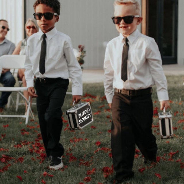 RING SECURITY Briefcase With Ring Holder Inside Ring Bearer Etsy