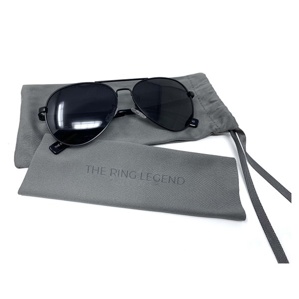 RING SECURITY SUNGLASSES for Ring Bearer - with cleaning cloth and bag