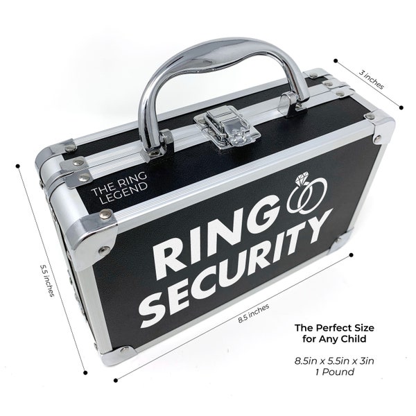 Ring Bearer Box, Ring Security, Ring Bearer Security, Ring Security Box, Ring Bearer Security Box, Ring Security Briefcase - THE RING LEGEND