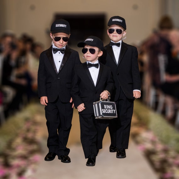 Ring Security Box comes with FREE Ring Security sunglasses ring bearer page boy