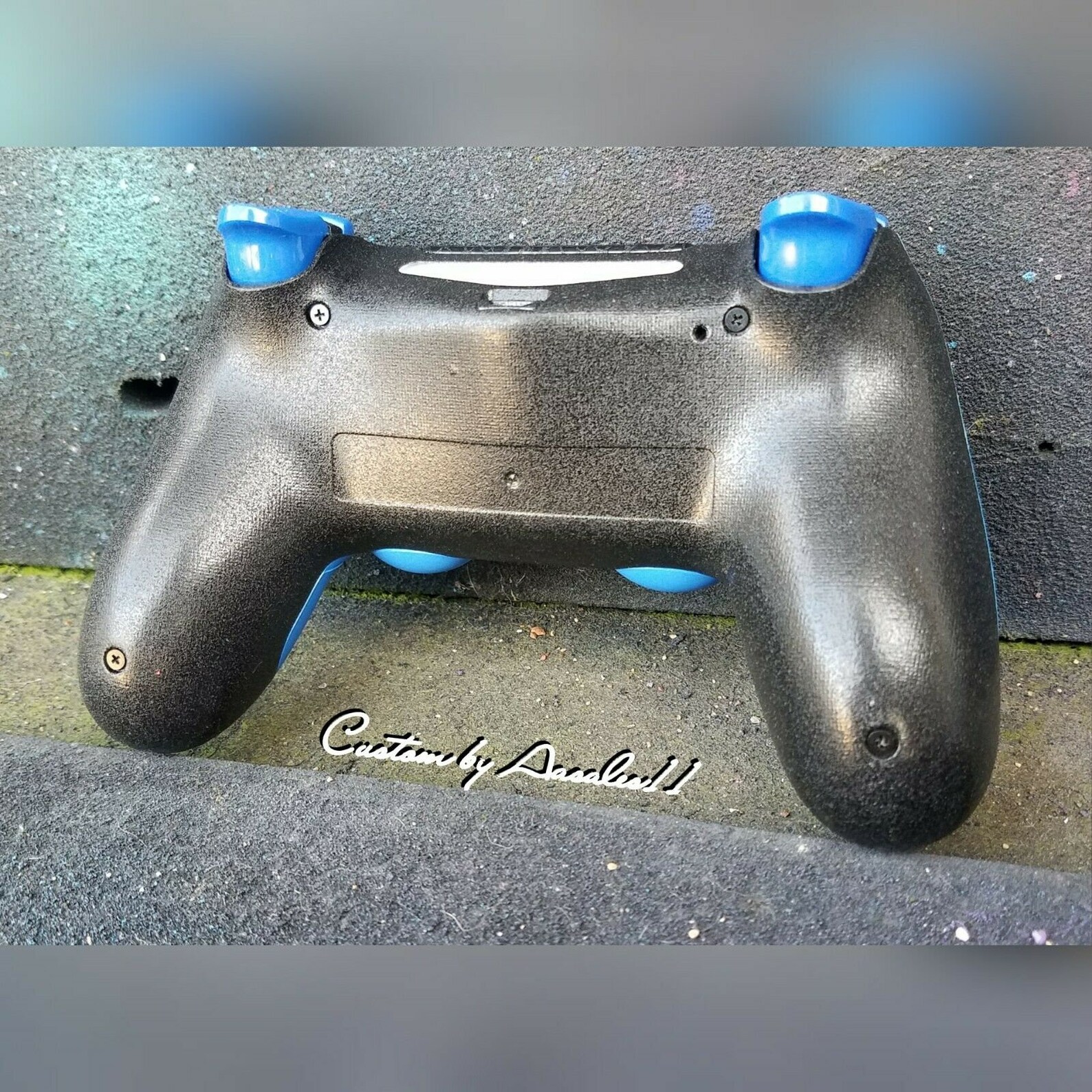 Playstaion/Ps4/V1 Custom controller ombre blue soft touch | Etsy