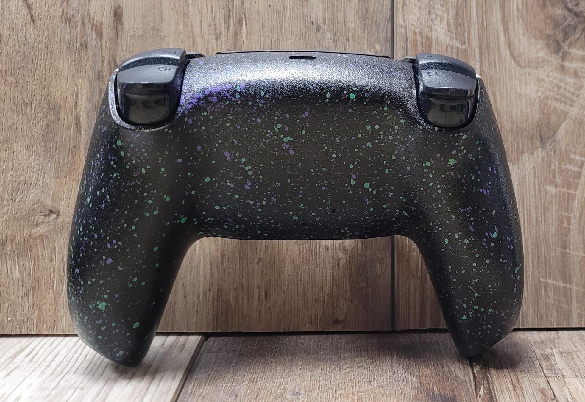 WOW Playstation/ps5 Custom Controller Joker W/multi Color Splatter ...