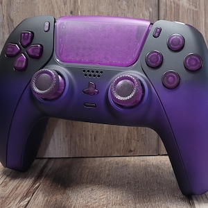 Playstation/PS5 custom controller ombre black & purple matte  very unique