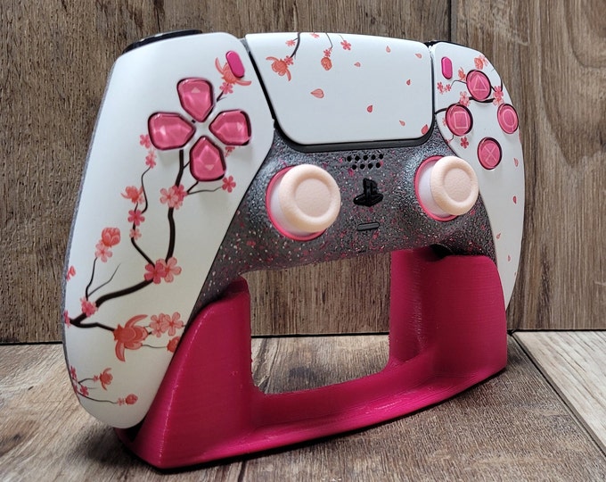 Wow Playstation/ps5 Custom Controller Cherry Blossom / Flowers Very Unique Etsy