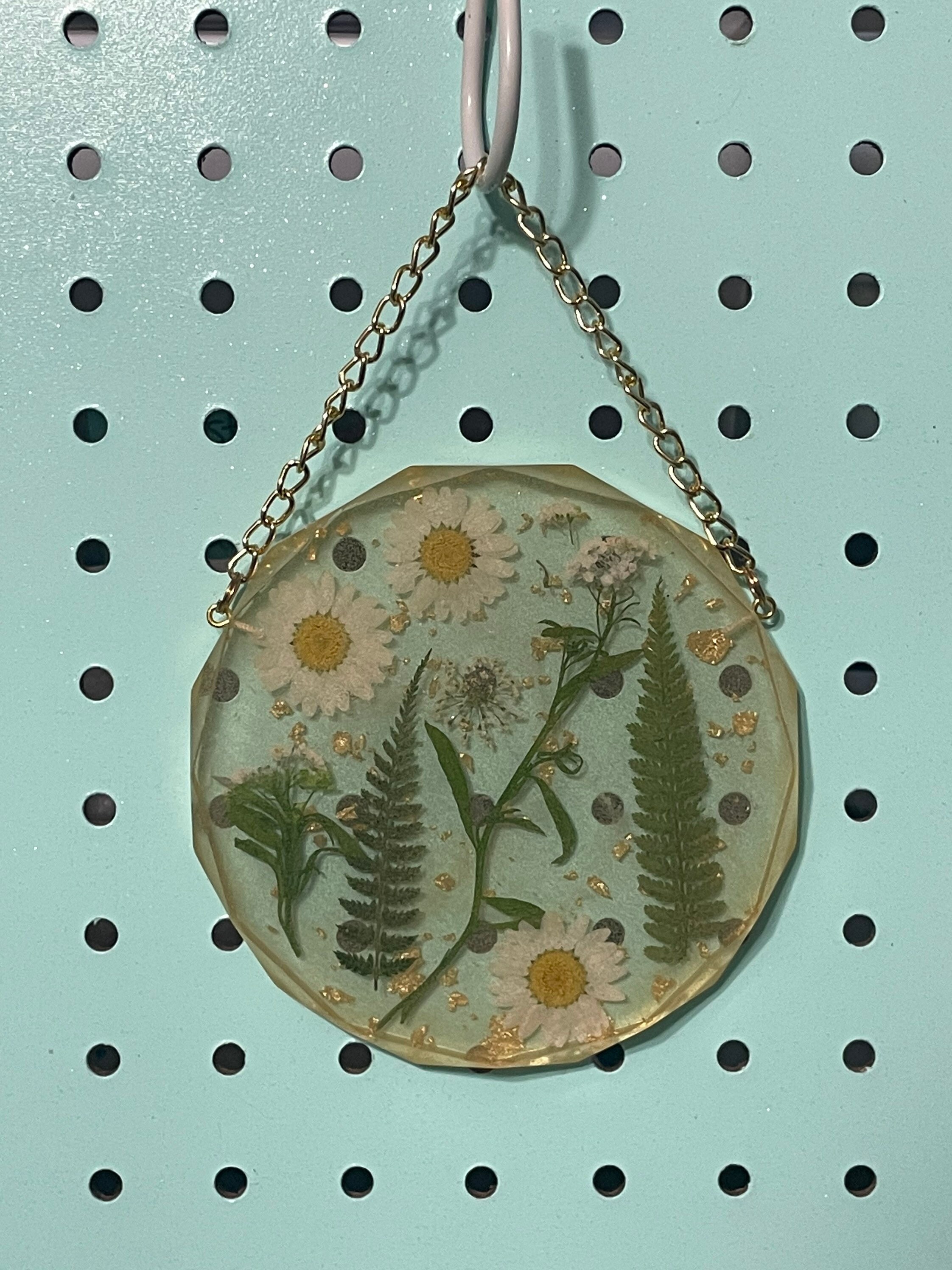 Resin Floral Wall Hanging Decor Resin and Dried Flower Decor Etsy