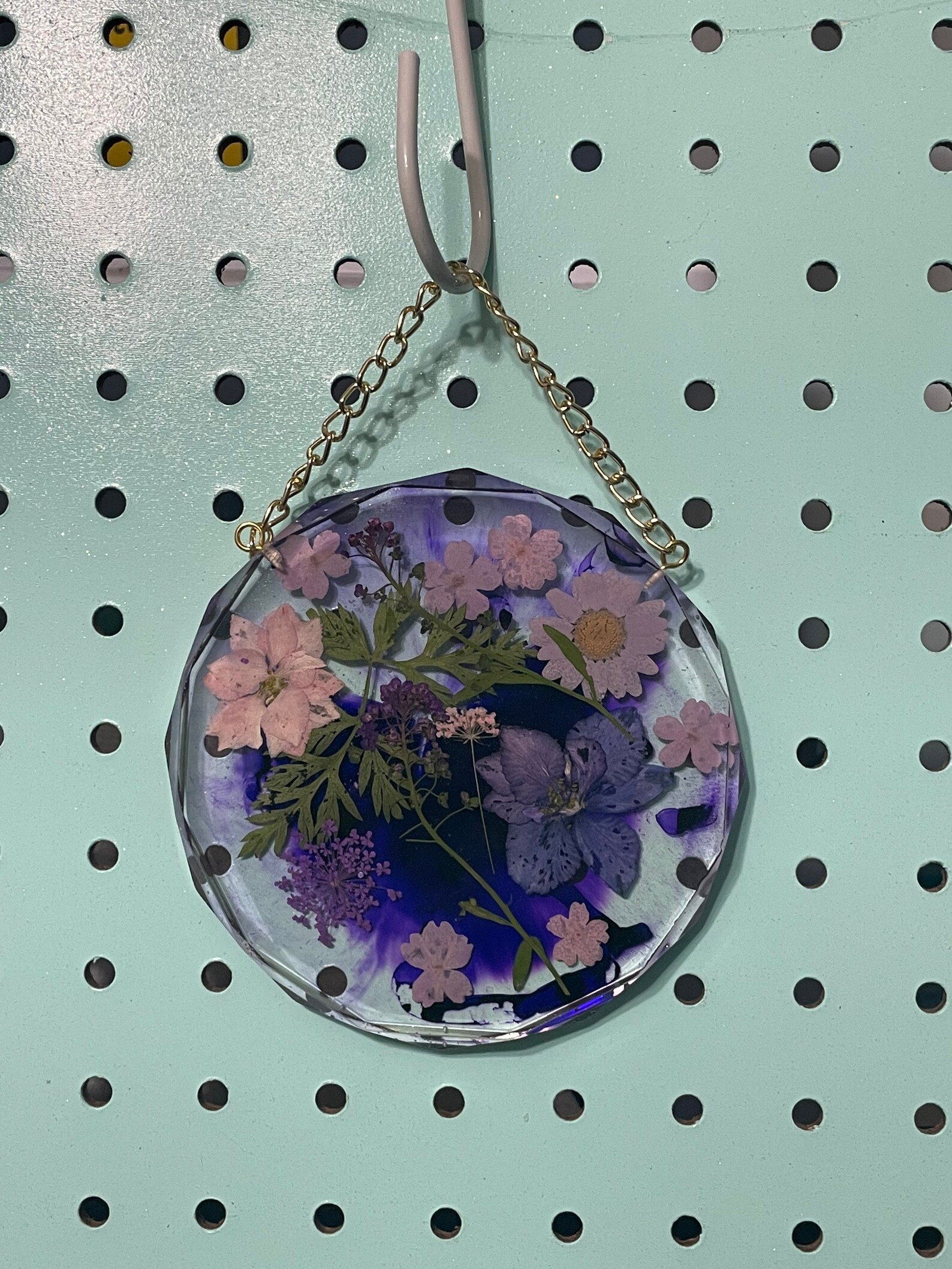 Resin Floral Wall Hanging Decor Resin and Dried Flower Decor Etsy