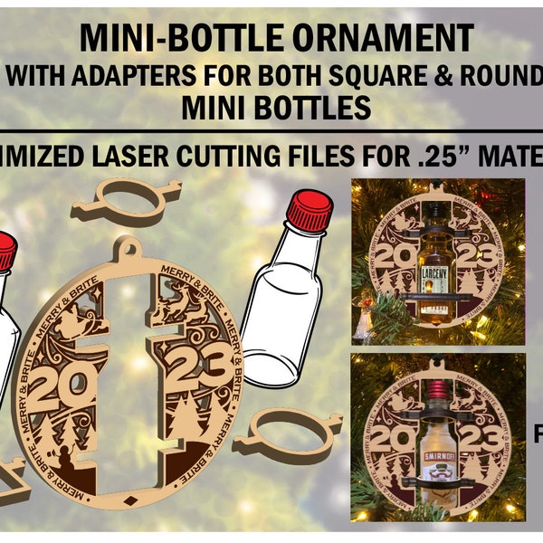 Universal 2023 Mini Bottle Christmas Ornament