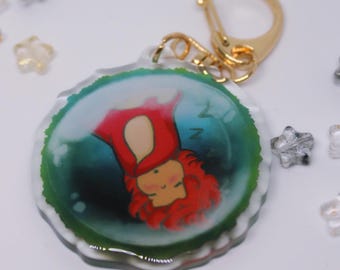 Ponyo Bubble - Acrylic Keychain - Studio Ghibli Anime Gift